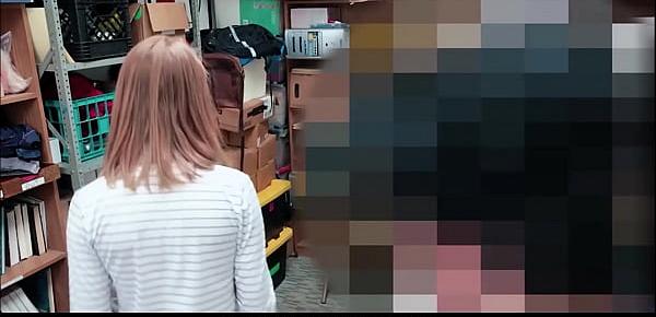  Teen Redhead Katy Kiss Caught Shoplifting At Her Dad&039;s Store And Fucked By Security